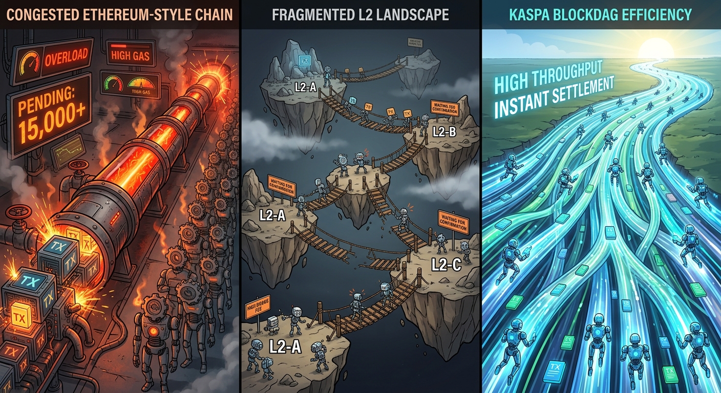Kaspa blockDAG vs traditional blockchain architectures